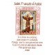 Autocollants Rectangulaires - "Saint Francois d'Assise" - 8 pièces - Français