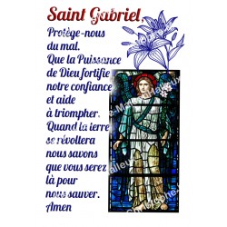 Autocollants Rectangulaires - "Saint Gabriel" - 8 pièces - Français