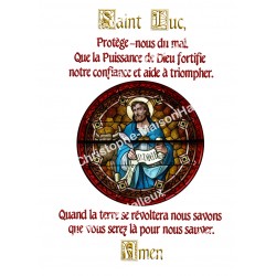 Autocollants Rectangulaires - "Saint Luc" - 8 pièces - Français