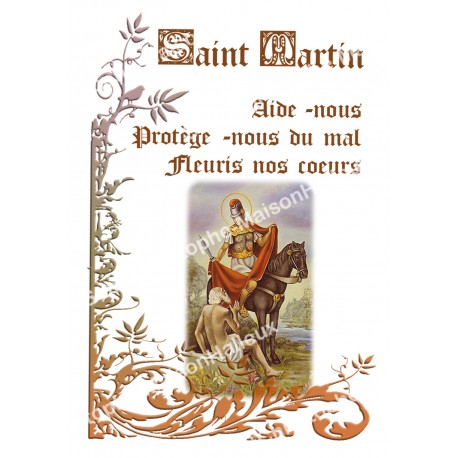 Autocollants Rectangulaires - "Saint Martin - 4" - 8 pièces - Français