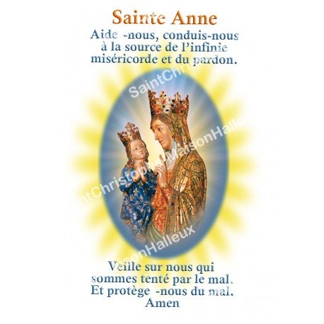 Autocollants Rectangulaires - "Sainte Anne" - 8 pièces - Français