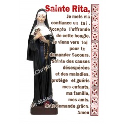 Autocollants Rectangulaires - "Sainte Rita - 1" - 8 pièces - Français