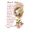 Autocollants Rectangulaires - "Sainte Rita - 2" - 8 pièces - Français
