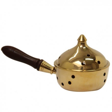 Angoily Bruciatore Di Incenso In Ottone Con Coperchio - Stile Retrò In Rame, Decorazione Per La Casa, Yoga E Meditazione