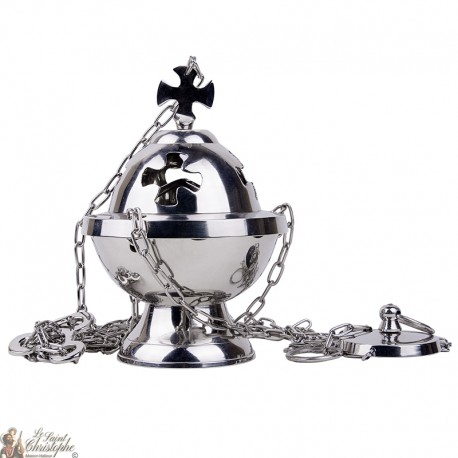 Censer attraversare supsendre metallo color argento 