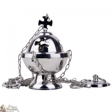 Censer attraversare supsendre metallo color argento 