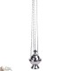 Censer attraversare supsendre metallo color argento 