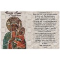 Novena candle sticker with prayer - Black Madonna of Częstochowa