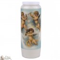 candele decorative con immagine angelo blu