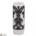 candele decorative con immagine arazzo barocco
