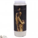  decorative candles with image Angel statue