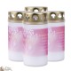 Outdoor candles pink angel for cemeteries