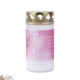 Outdoor candles pink angel for cemeteries