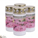 Outdoor candles Toussaint lids - French prayer