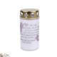 Outdoor candles pink angel for cemeteries - French prayer