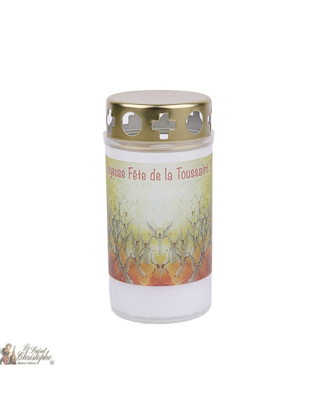 velas de exterior ángel rosado para cementerios - la oración francesa