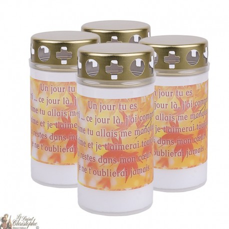 candele all'aperto cimitero - coperture - preghiera Francese