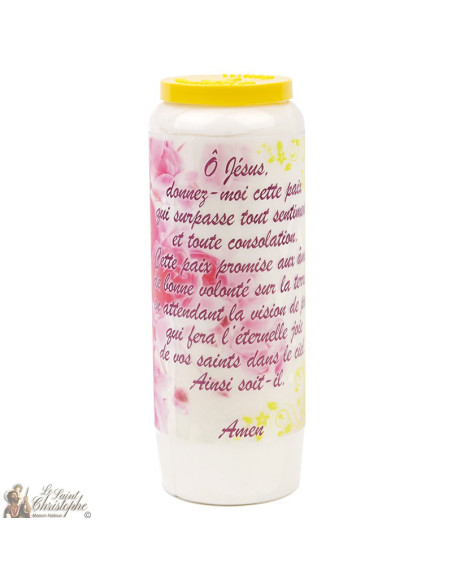 Bougies Neuvaines à Jésus modèle 2 - prière Allemand