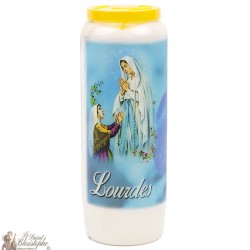 Candles Novenas to  our lady from lourdes model 3 – german Prayer