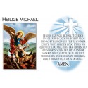 Stikers voor Kaars met gebed op duits  - Heillige Michael