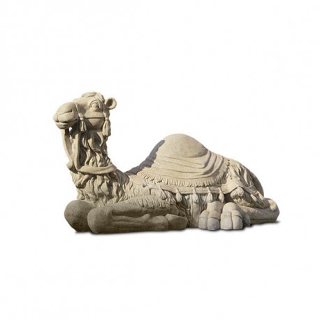 Chameau en fibre de verre pour crèche de Noël - 80 cm