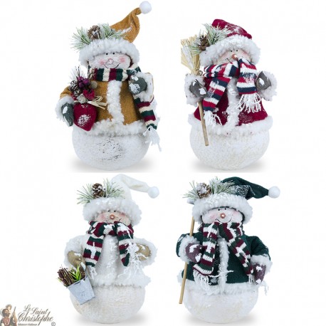 Decorative sneeuwpoppen - 24 stuks