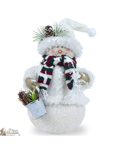 Bonhomme de neige - g - rouge