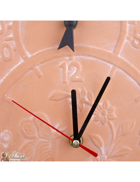 Orologio e termometro terracotta