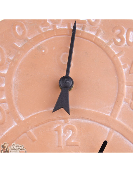 Horloge et thermomètre en Terracotta