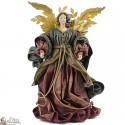 Ángel verde de la tela y Bordeau - 30 cm