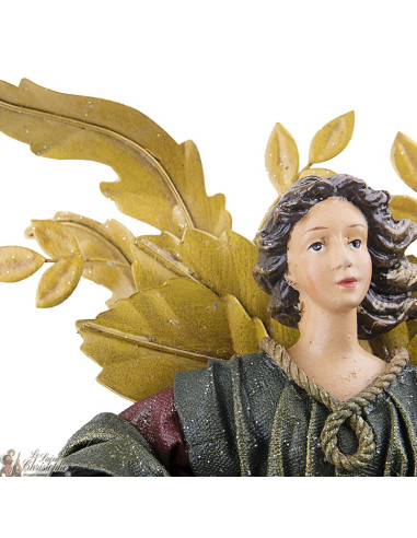 Ange Tissus Vert et Bordeau - 30 cm
