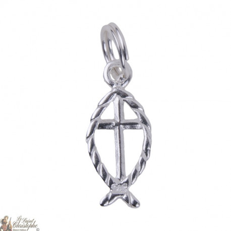 Poisson Croix - charm Argent 925