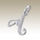 Pendentif Lettre A - Cristal 