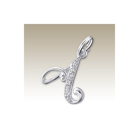 Letter A Pendant - Crystal