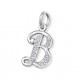 Pendentif Lettre B - Cristal