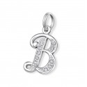 Pendentif Lettre B - Cristal