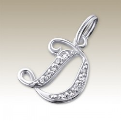 Hanger Letter D - Crystal