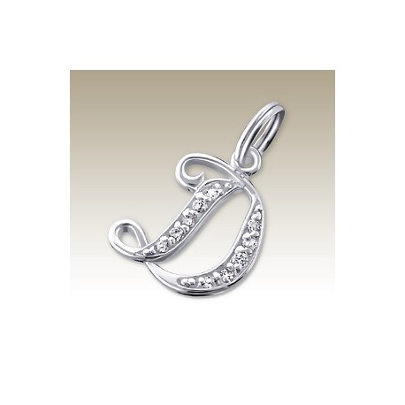 Pendente lettera D - Crystal