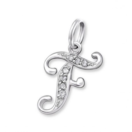 Pendente lettera F - Crystal