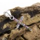Kruis hanger Rhinestone Multicolor Zilver