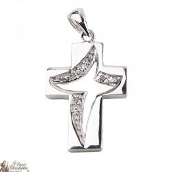 Stylized Cross Pendant - Sterling Silver