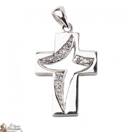 Ciondolo Elegante Croce - Argento