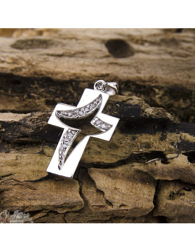 Pendentif Croix Stylisée - Argent 925