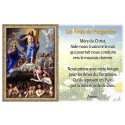 sticker with french prayer - The Souls of Purgatory