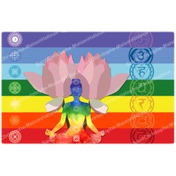 Decorative sticker for novena candles - Chakras