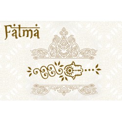 dekorativer Aufgleber für Novenkerzen  - Hand von Fatma