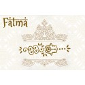 decorative sticker  - novena candle - Fatma's hand