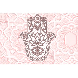 decorative sticker  - novena candle - Fatma's hand model 2