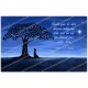 decorative sticker  for  novena candle With citation in French - happiness model 2