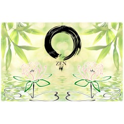 Autocollant décoratif - bougie de neuvaine   -  Symbole Zen